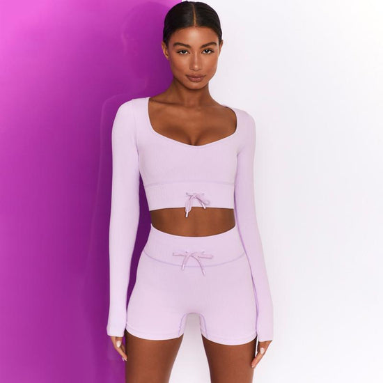 Seamless Two-Piece Yoga Set
